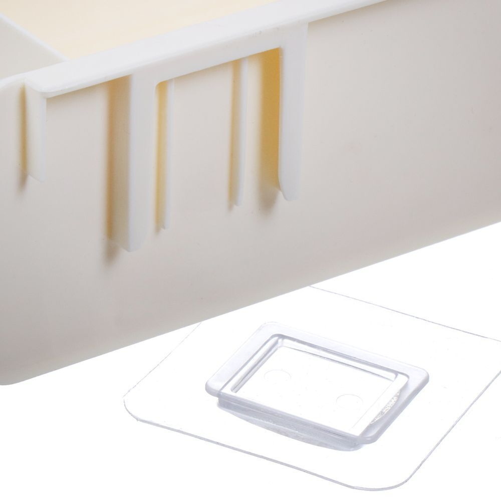 Полка для ванной пластик, настен, 1 яр, прямая, 35х11х17 см, бел, Y9-224