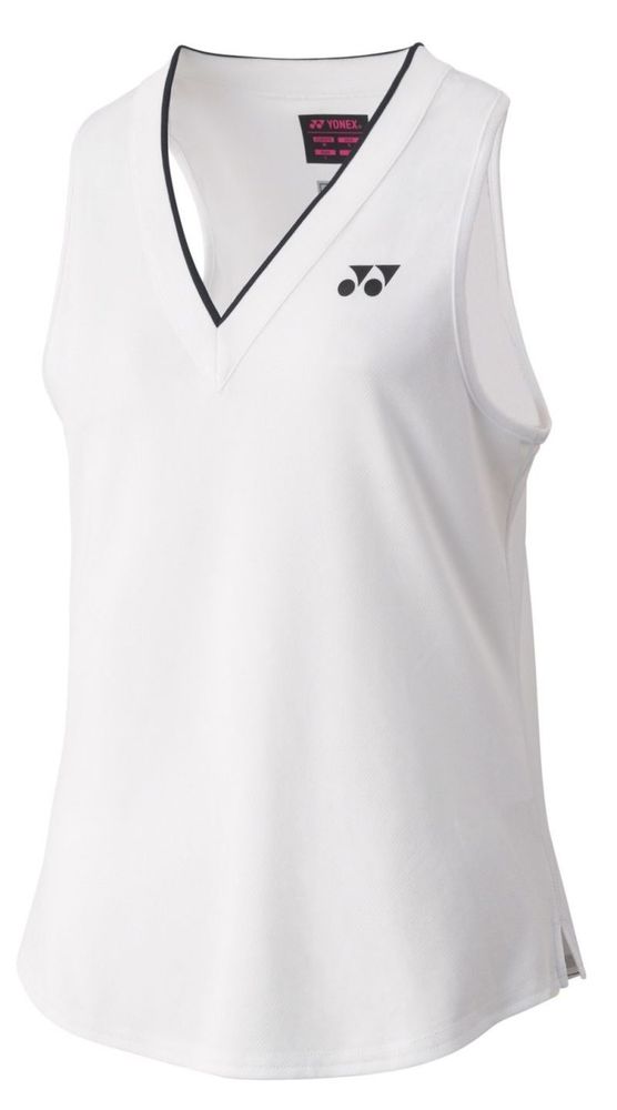 Женский топ теннисный Yonex Fitted Tank Top - white