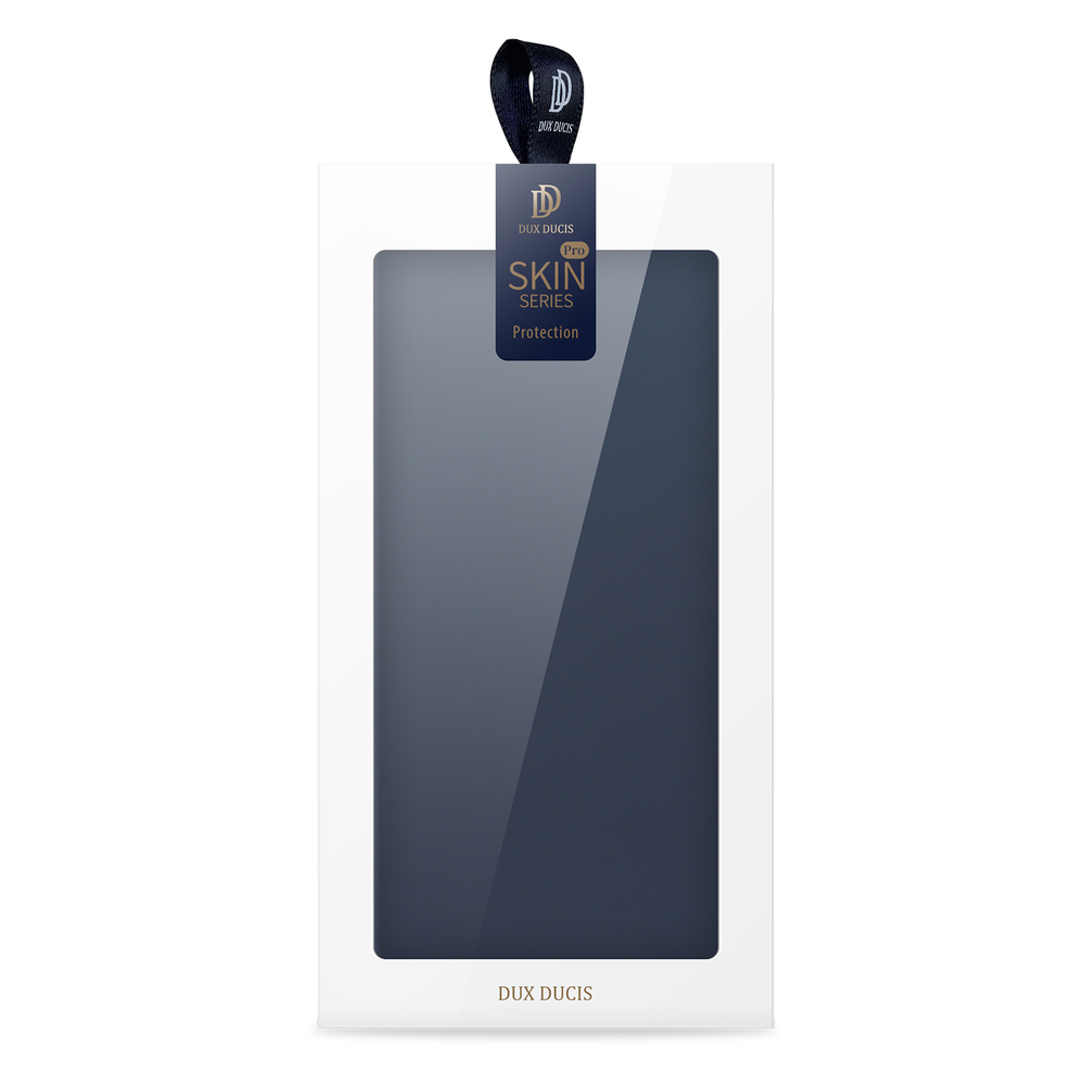 Чехол книжка из PU кожи синего цвета от Dux Ducis для смартфона Xiaomi Redmi Note 14 5G, серия Skin Pro Series Case
