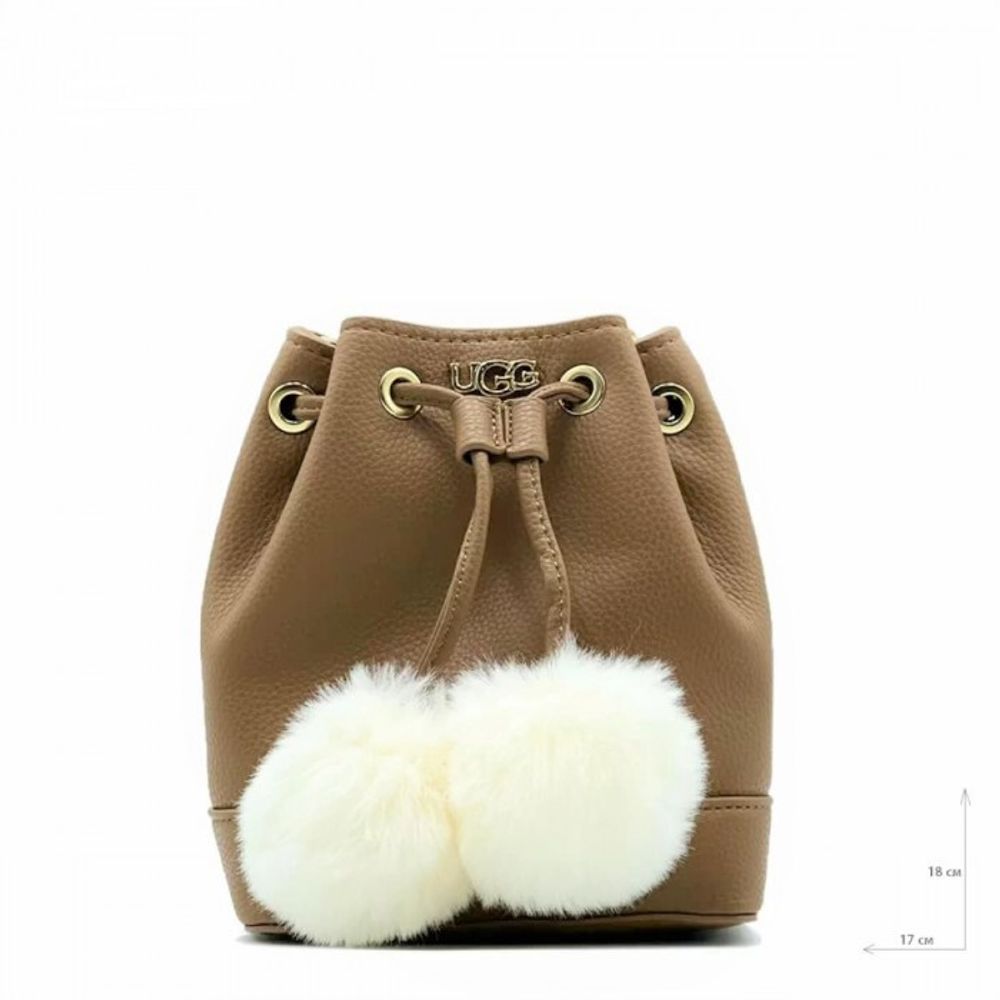 Ugg Aaliyah Bucket Crossbody Pom Chestnut