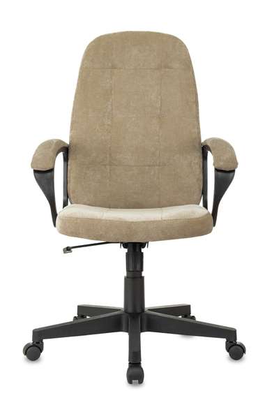 Кресло руководителя Бюрократ CH 002 песочный Light-21 крестов. пластик