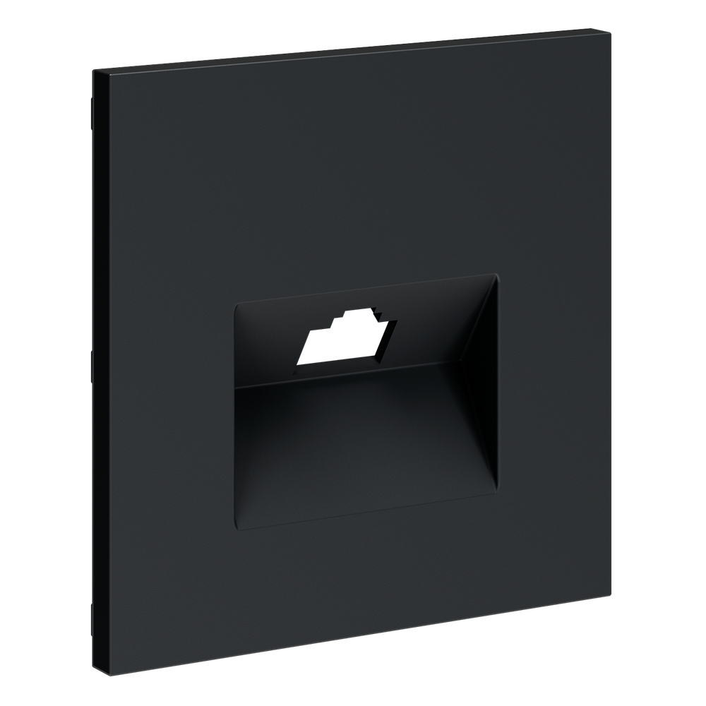 Накладка для розетки компьютерной RJ45 кат.6, S70 (графит)