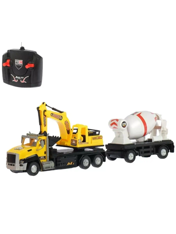 Грузовик на радиоуправлении Стройка с прицепом
