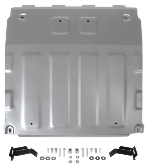 Защита картера и КПП Rival для Jac S7 (V - 1.5) 2020-н.в., алюминий 3 мм, с крепежом, штампованная, 333.9203.1