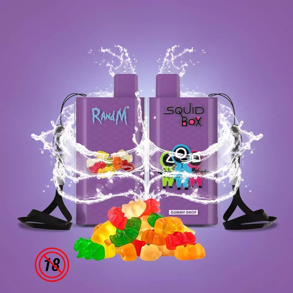 RandM  Squid Box 5200 - Gummy Drop (5% nic)