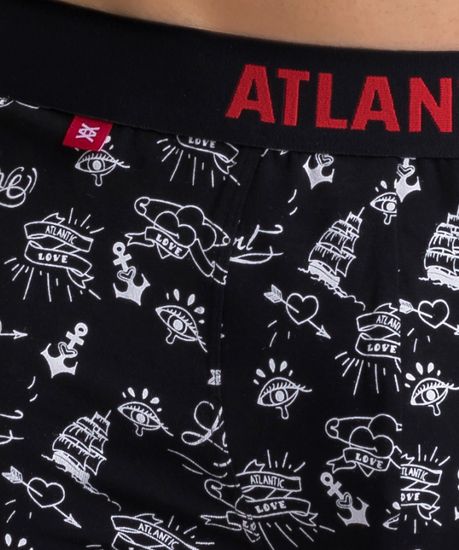 Трусы мужские боксеры (2шт), Atlantic 2GMH-004, черные