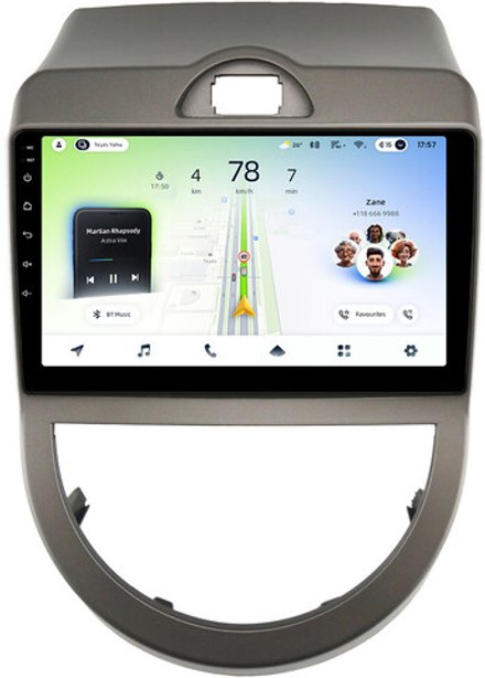 Магнитола для KIA Soul 1 2008-2011 - Teyes CC4L монитор 9" IPS на Android 14, Snapdragon 662, CarPlay, 4G SIM-слот