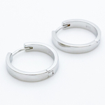 Швензы-кольца, родиевое покрытие, размер 20 мм, цена за пару