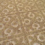 Коврик влаговпитывающий ворсовый 40*60см "Орнамент", коричневый