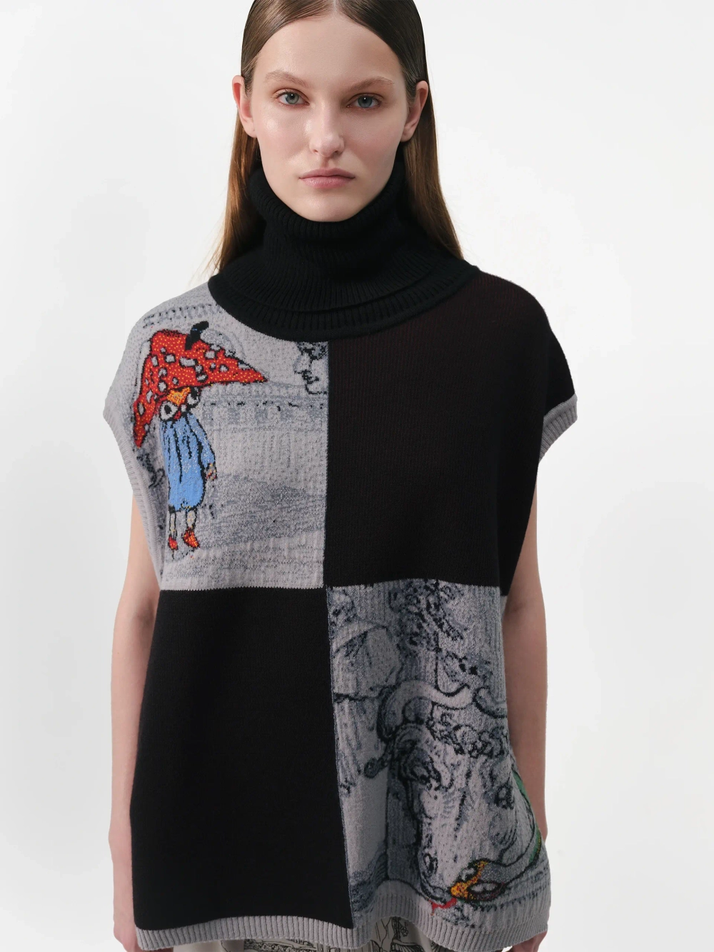 Жилет принтованный OLA OLA