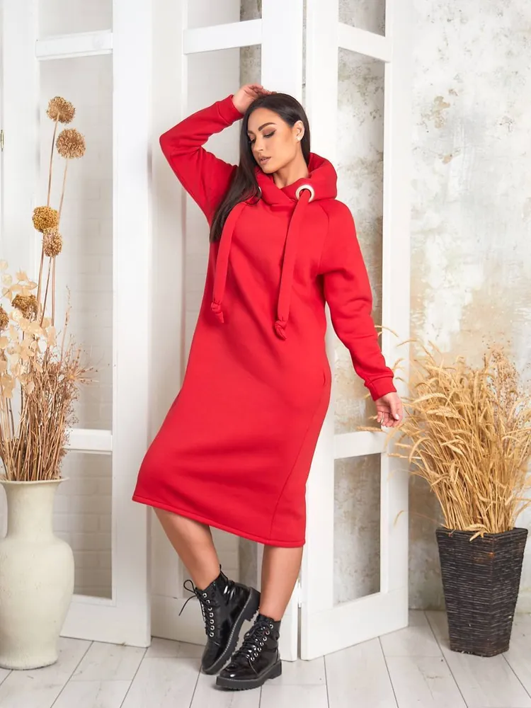 Платье-худи УК-1188 Фабрика Моды