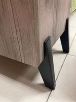 Комод с ножками Ольга-3 Дуб делано серый/сиьвер Пэлас