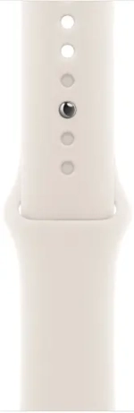 Часы Apple Watch SE 3 (2025), 44 мм, корпус из алюминия цвета «Starlight», ремешок Sport Band цвета «Starlight», «сияющая звезда»