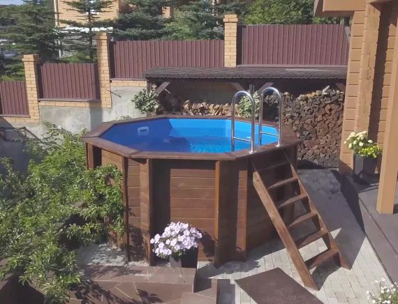 Морозоустойчивый сборный бассейн 250 х 250 см &quot;Ханхой&quot;