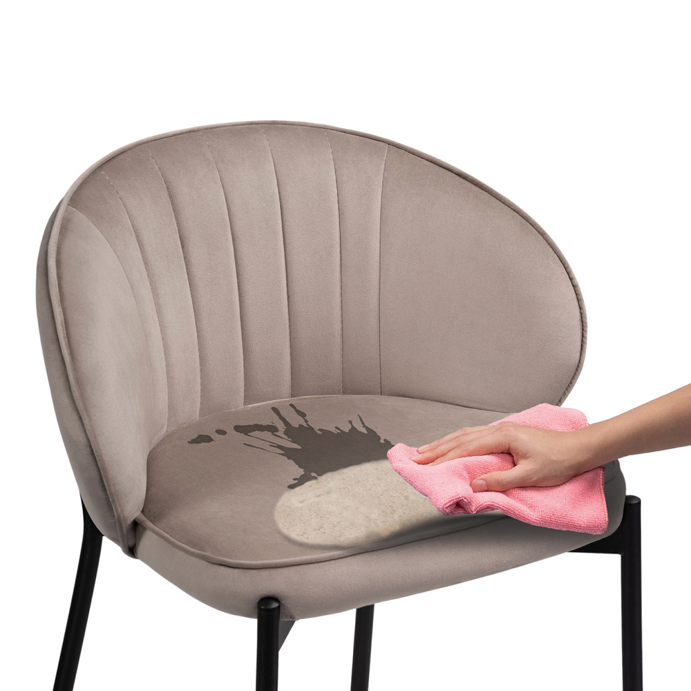 Барный стул Woodville Нейл латте, черный