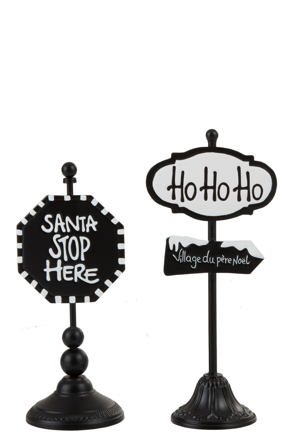 Декор "Santa stop here / Ho-ho-ho" в ассортименте 17x15,5x40см