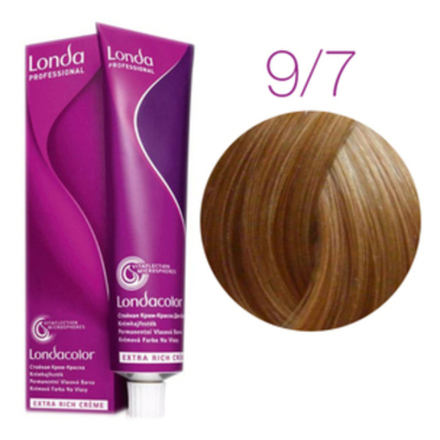 Londa Color стойкая крем-краска, 9/7 очень светлый блонд коричневый, 60мл