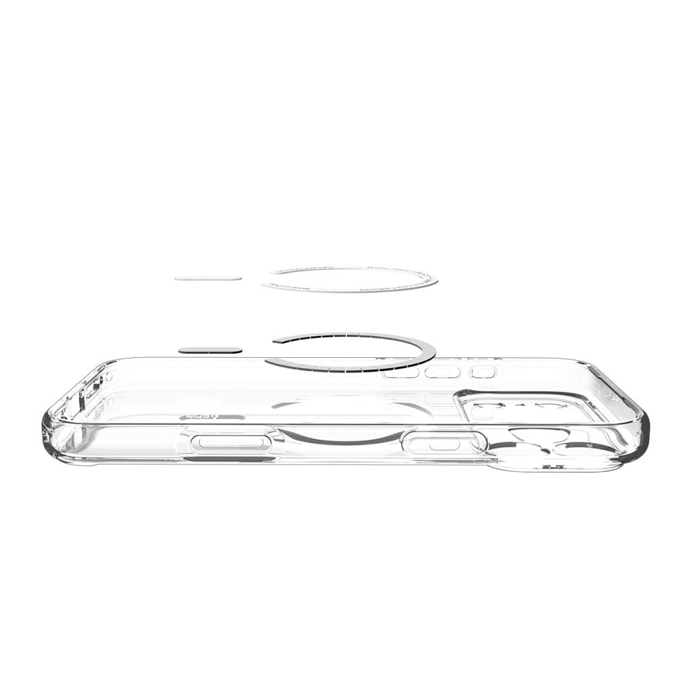 Чехол Spigen Ultra Hybrid Magsafe для iPhone 17 Pro Max, clear orange