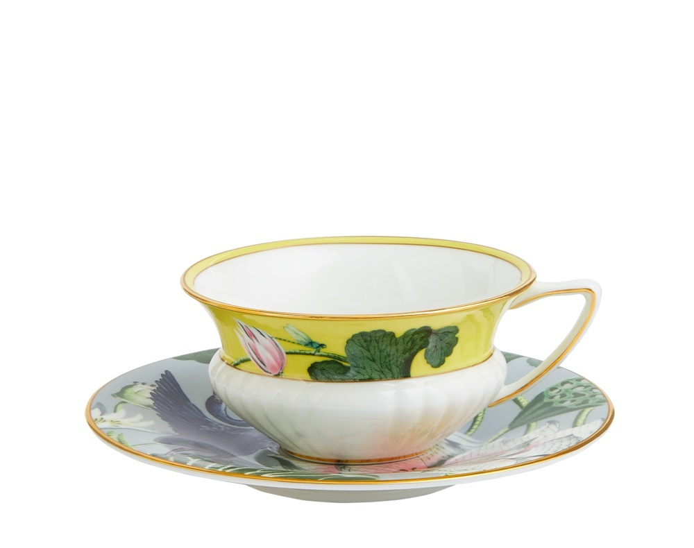 Wedgwood Чайная чашка Wonderlust 180 мл с блюдцем Waterlily