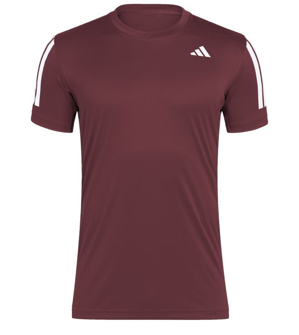 Мужская теннисная футболка Adidas Club 3-Stripes - Фиолетовый