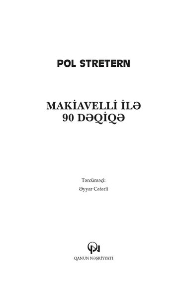 Makiavelli ilə 90 dəqiqə