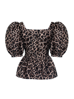 Leopard brown top