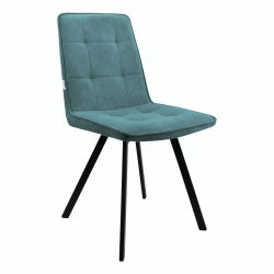 Стул "Ромул" (арт. 318). велюр Бренди В10 зеленый, ножки черные