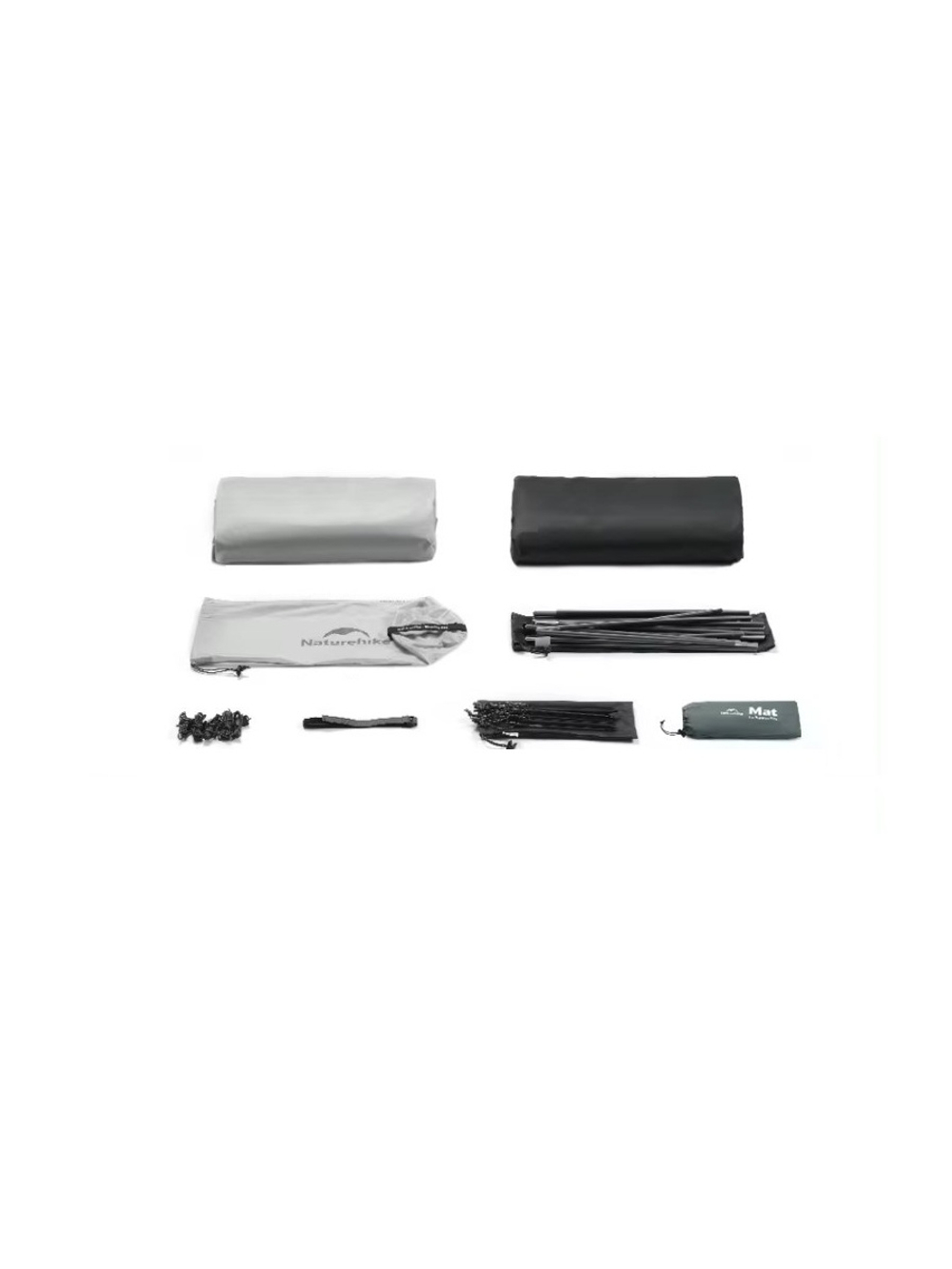 Палатка Naturehike Cloud Up UL Si 1-местная, алюминиевый каркас, серая