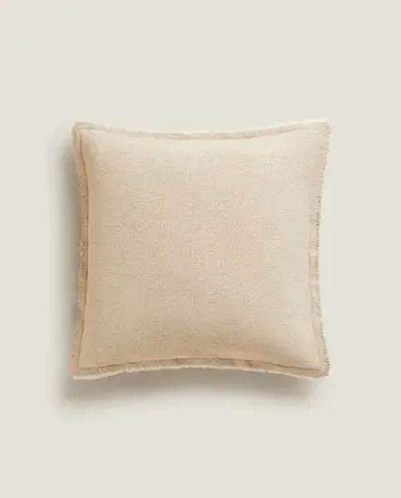 ZARA HOME НАВОЛОЧКА ДЛЯ ДЕКОРАТИВНОЙ ПОДУШКИ, СВЕТЛО-БЕЖЕВЫЙ
