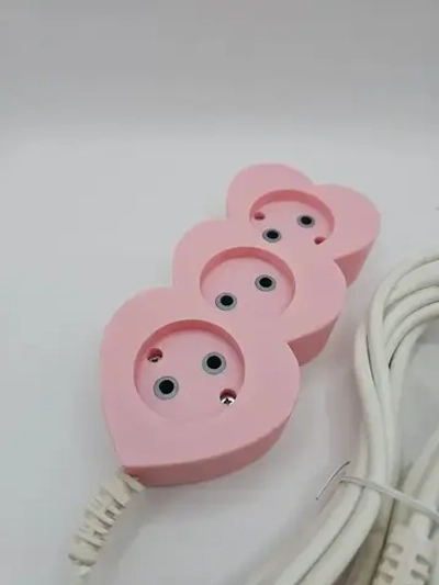 Сетевой фильтр Розовый Сердечки 3 метра