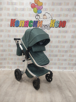 Коляска трансформер Farfello Aimile Original New Silver Вечнозеленый