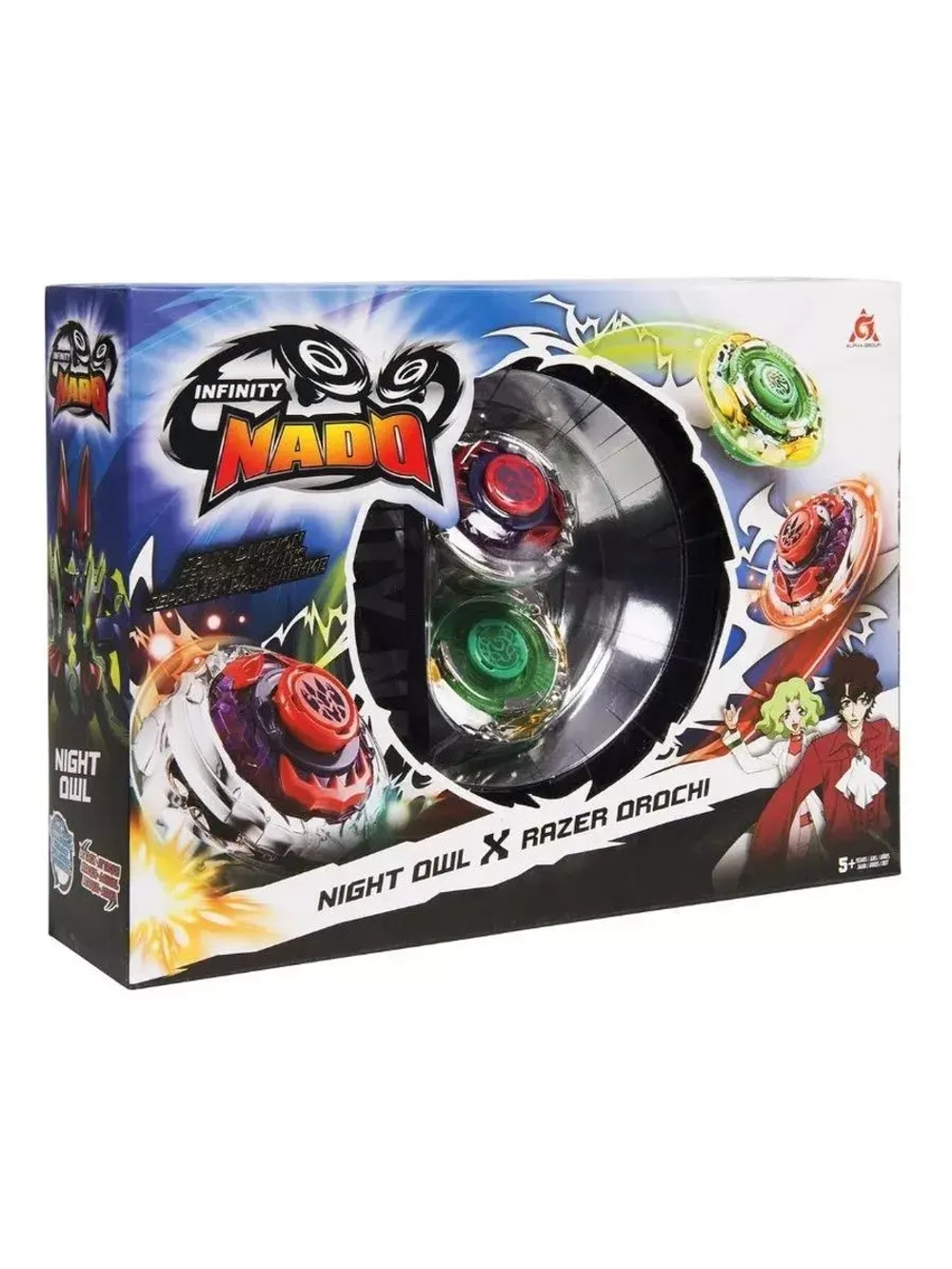 Инфинити Надо. 2 волчка Сплит, Owl&Orochi. TM Infinity Nado