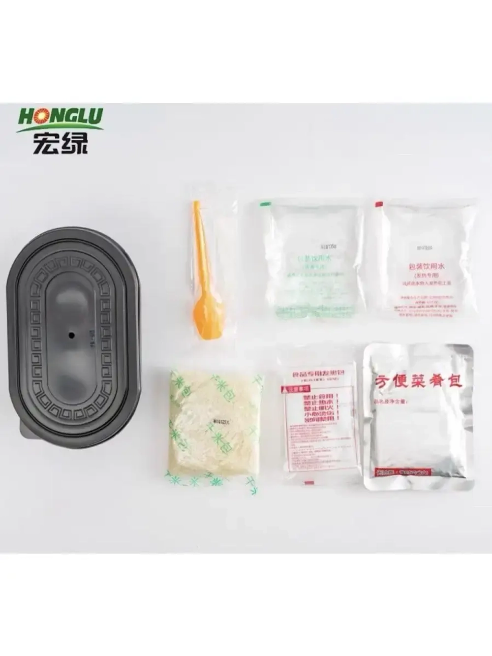 Саморазогревающийся рис с рубленной свининой и овощами