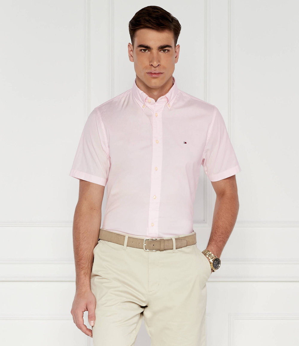 Рубашка FLEX POPLIN Tommy Hilfiger - пудро-розовый(MW0MW33809)