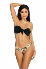 Купальник-бандо с хищным принтом на плавках (Размер: 75/38) (Цвет: черный)