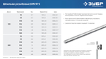 ЗУБР DIN 975, кл. пр. 6.8, М16 x 1000 мм, резьбовая шпилька, 1 шт, Профессионал (30336-16-1)