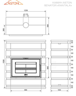Камин ASTON SENATOR «RANTALA» Н-1300 Талькохлорит / Пироксенит