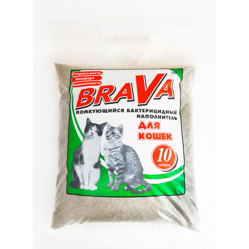 Brava наполнитель комкующийся для гладкоошерстных кошек