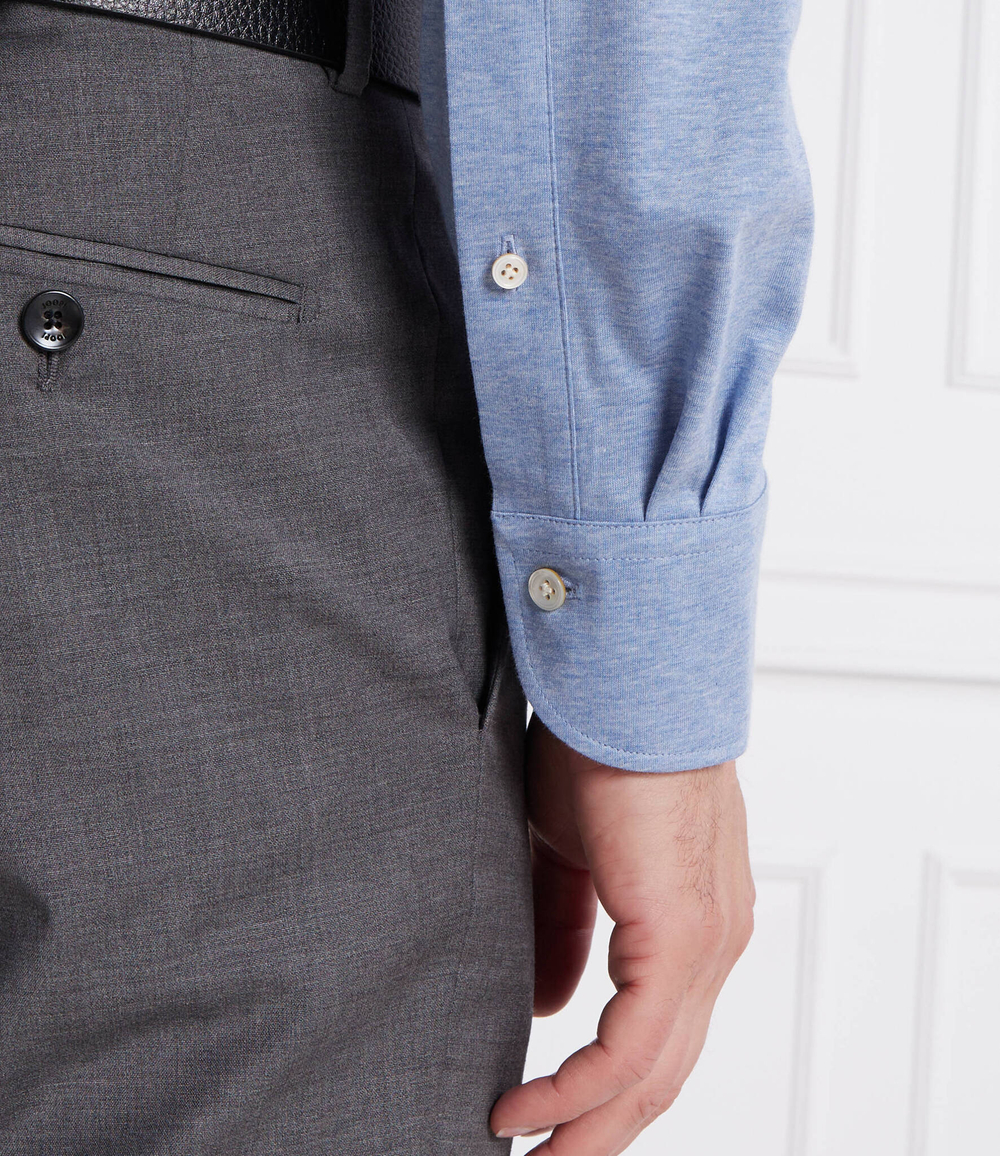 Рубашка Emanuel Berg - голубой(ML-Marseille MFJ4)