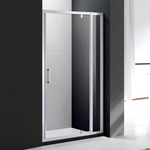 Дверь в проём Cezares MOLVENO-BA-11-80+30-C-Cr-IV, 110х195, профиль хром, стекло прозрачное