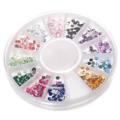 Украшение для нейл-арта «Nail Art Design», стразы, цвет микс, в пакете, 6*6см