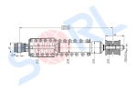 Амортизатор кабины пружинный 230/311, I/O, 10x68/14x45 MAN, SITRAK (CB0106) SORL