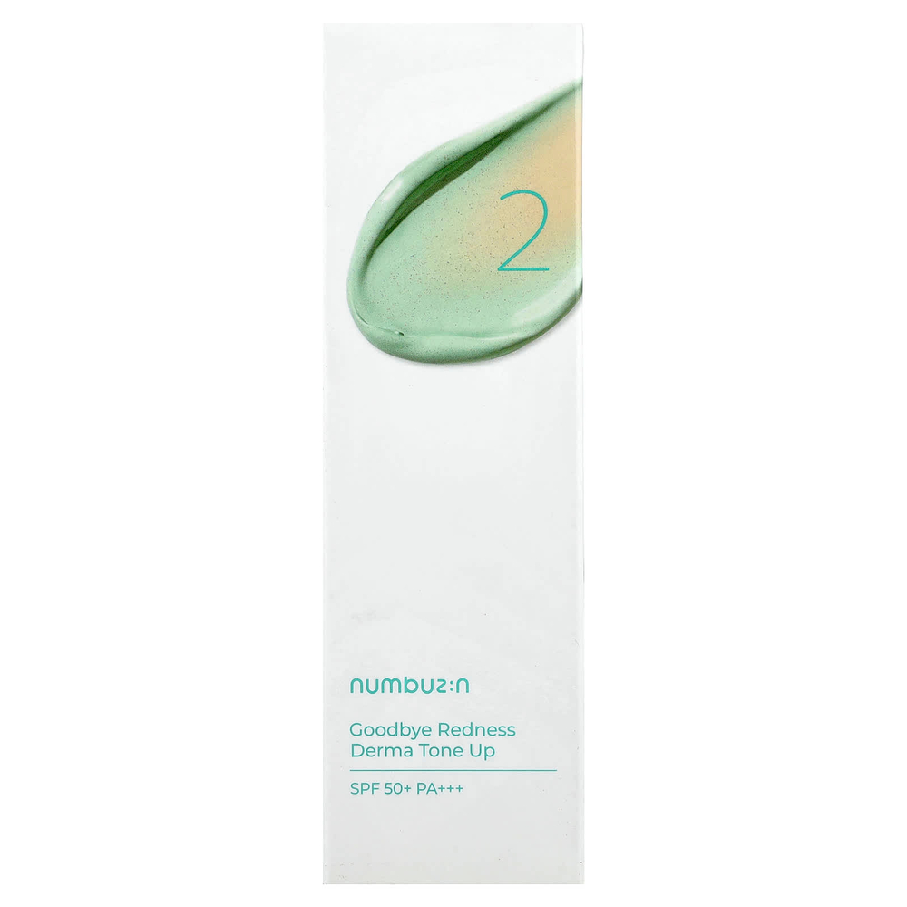 Numbuzin, № 2 Goodbye Redness, Derma Tone Up, SPF 50+ PA+++, 50 мл (1,69 унции)