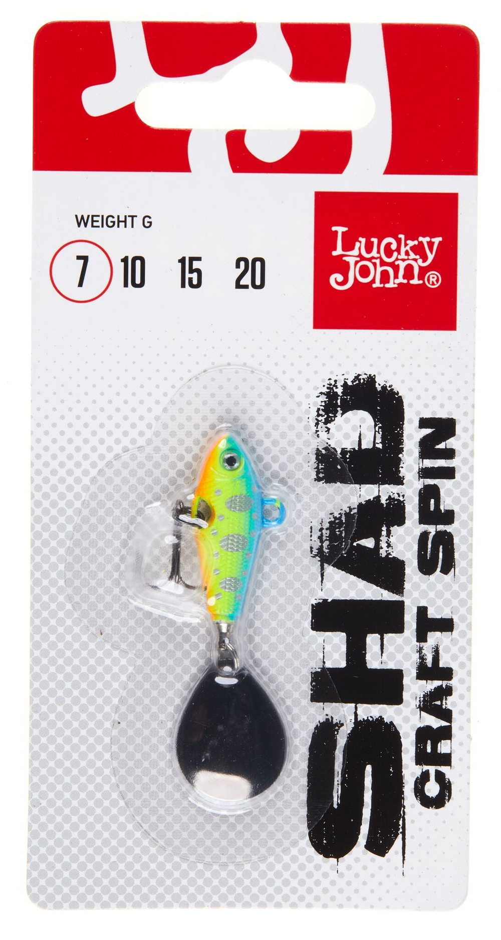 Тейл-спиннер Lucky John SHAD CRAFT SPIN 7г, цвет 015