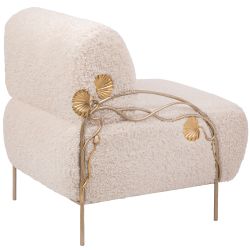 Кресло Нимфея Какао Айвори