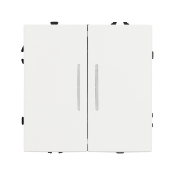 Механизм выключателя двухклавишный непроходной LED SWT-NOBE-MK02-SFPL-L-WH (230V, 10A) (Arlight, -) 054239
