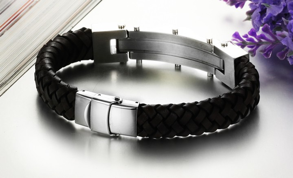 Браслет мужской коричневый Steelman mn00177