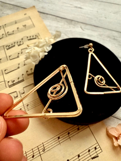 Серьги "Геометрия звука"