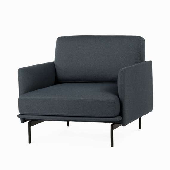 Кресло Bebe, тёмно-синяя водоотталкивающая ткань