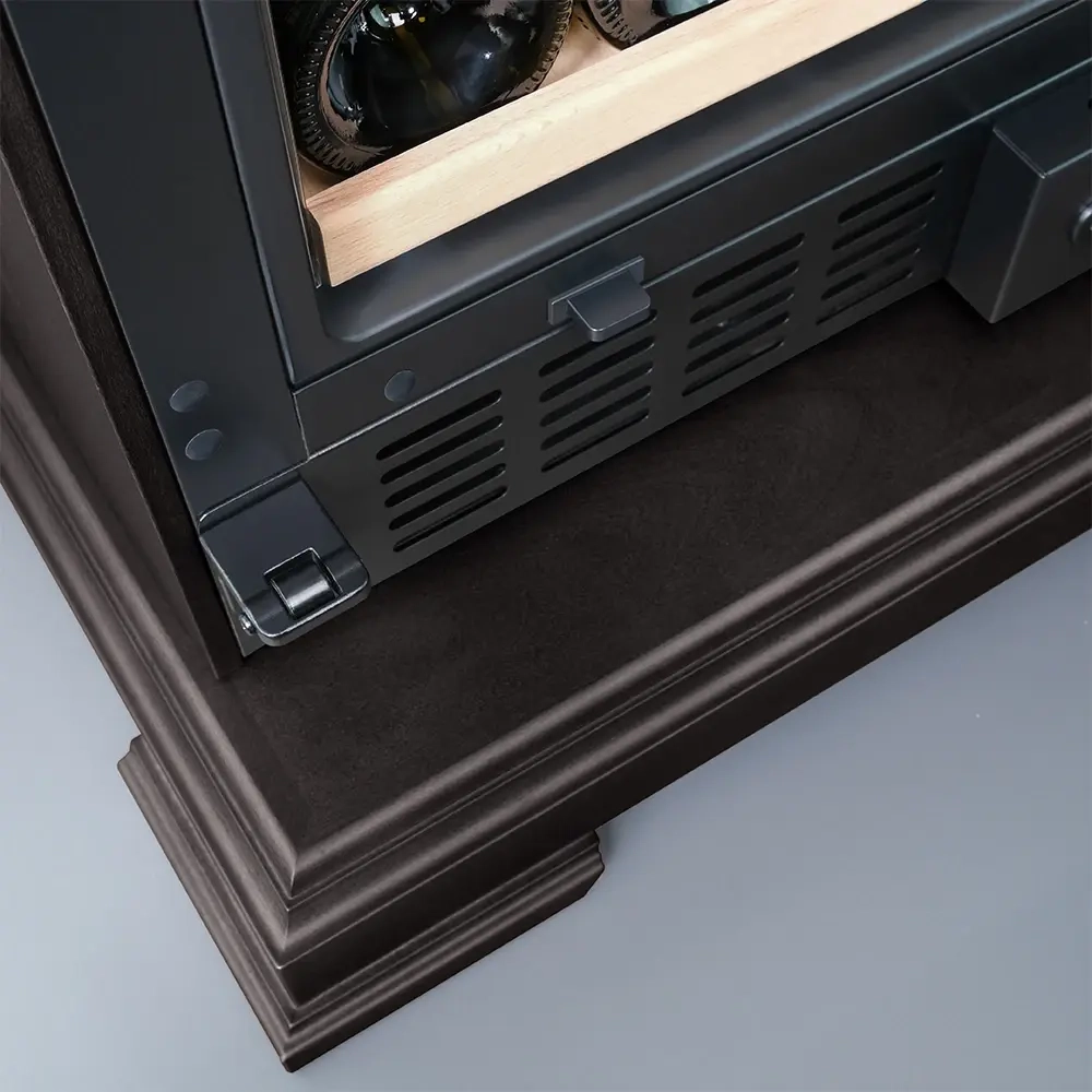 Винный шкаф двухзонный Meyvel MV77PRO-KBT2 (Тёмный шоколад)